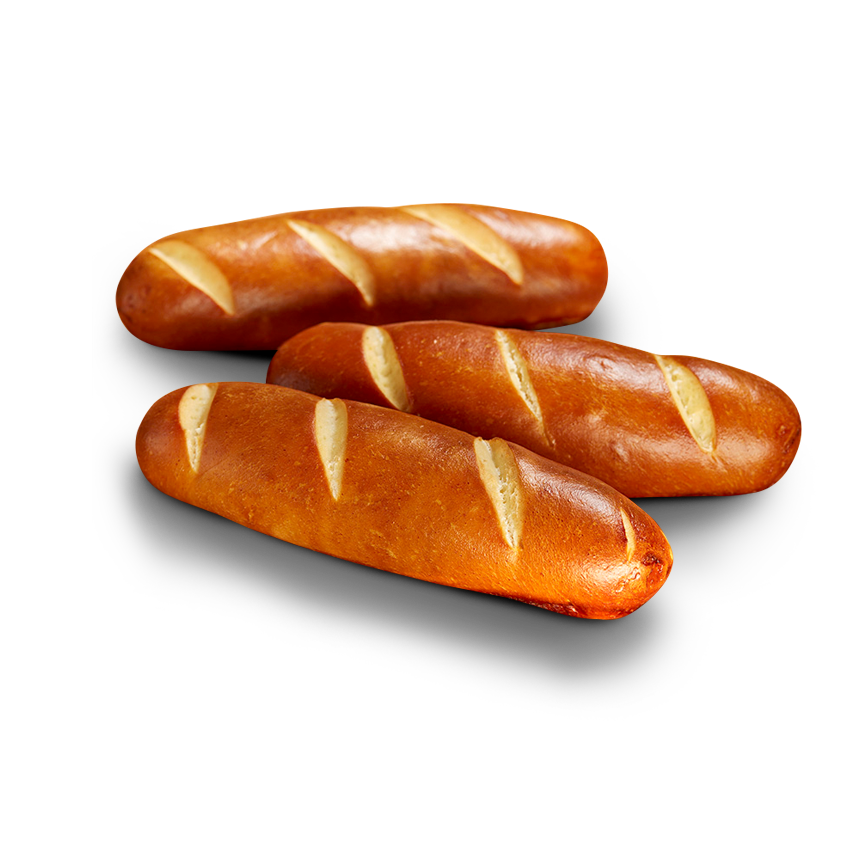 Drei glutenfreie Poensgen frische Laugenstangen